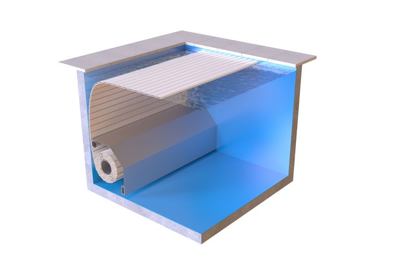AquaTop Integrert lamelltrekk til svømmebasseng