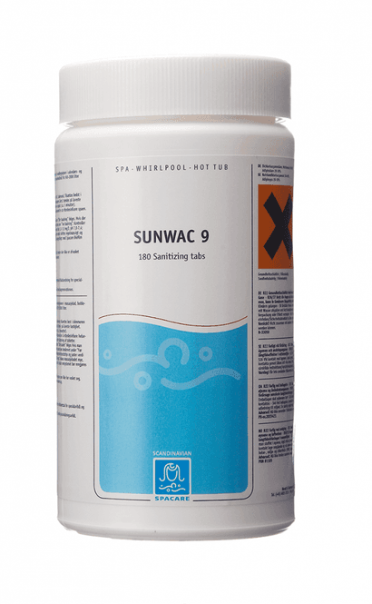 Hovedbilde SpaCare Sunwac 9, 180 klor tabletter