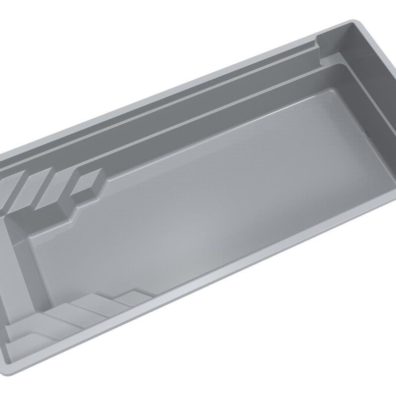 Monaco 850 glassfiberbasseng med benk/beach-sone