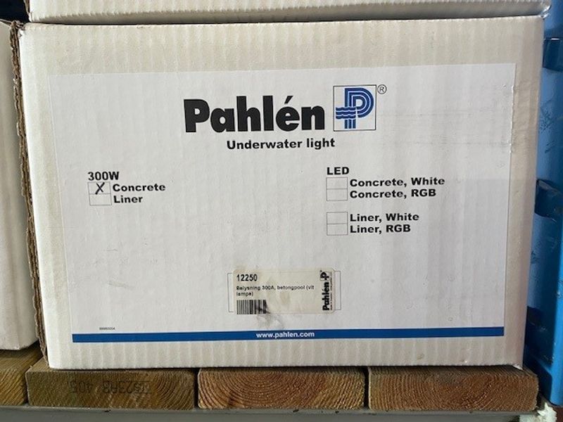 Undervannslys 300 A for vanntett betong